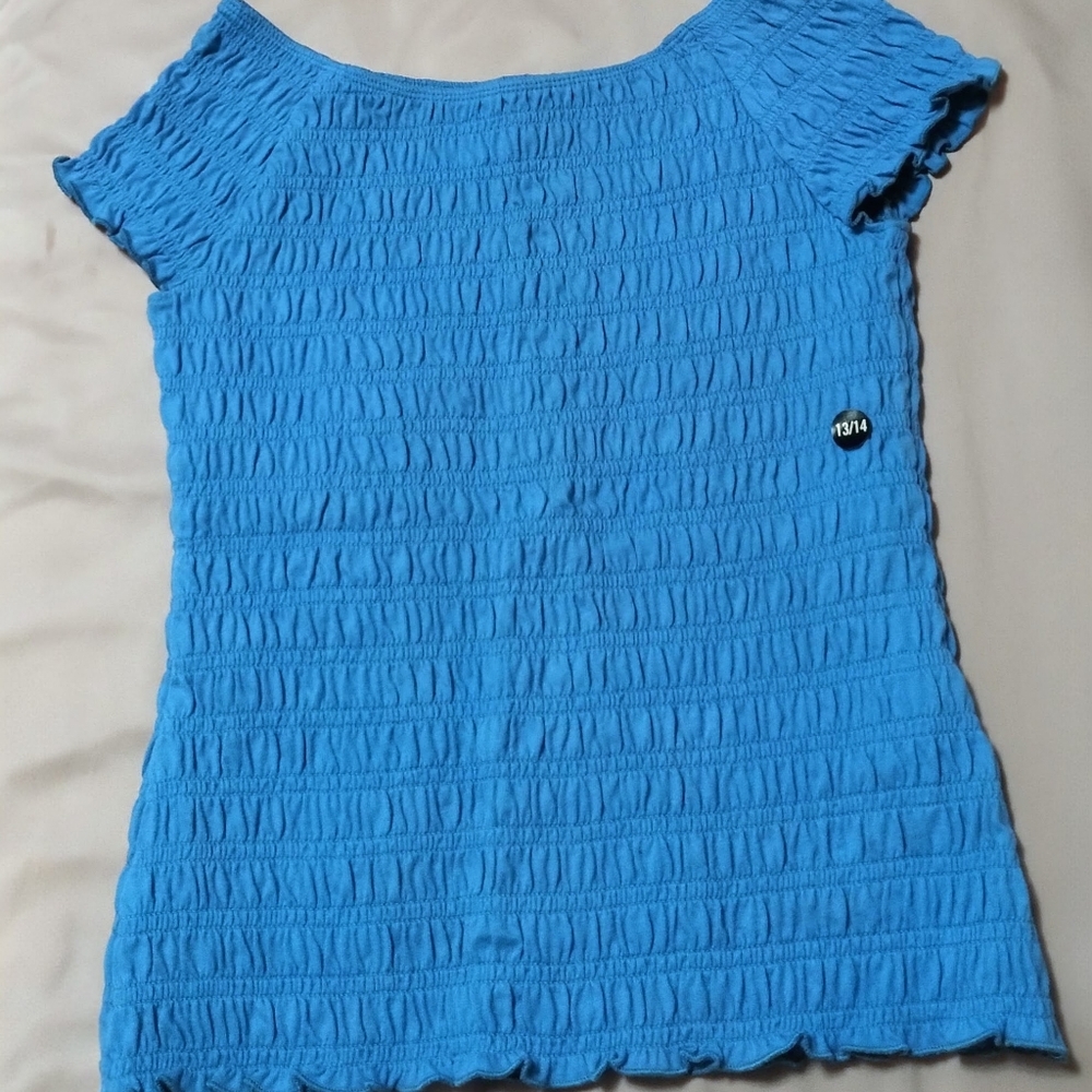 NWT! Abercrombie Kids Size 13/14 Blue Top